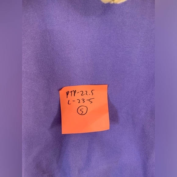 Teddy Fresh Hoodie Sweatshirt Pastel Color Block Purple Yellow Pink Unisex S - Picture 7 of 7